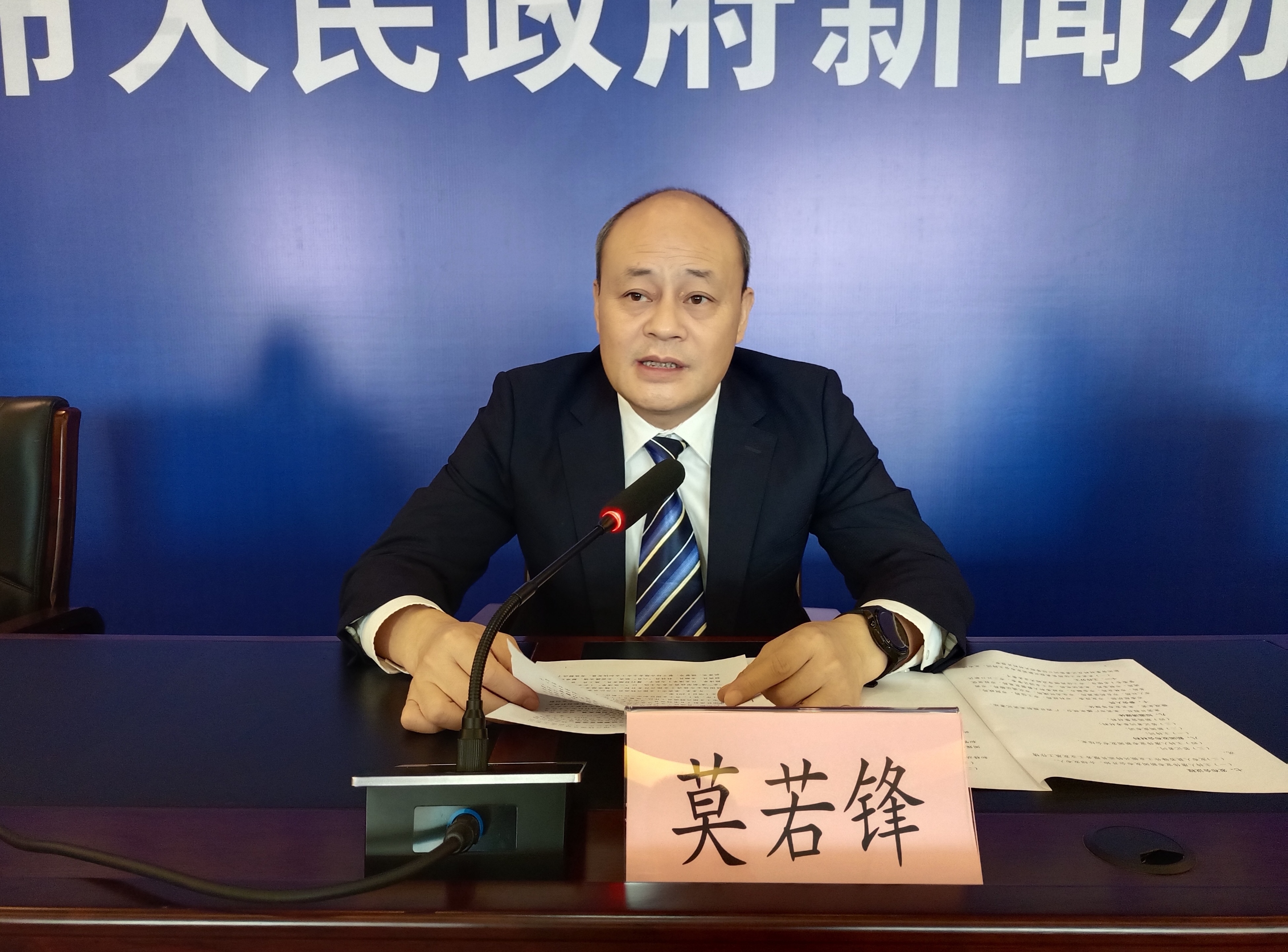 首先,请莫若锋先生作介绍.上午好!